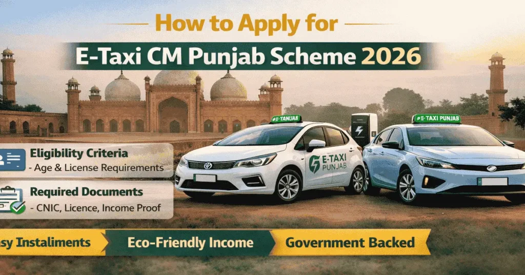 E-Taxi Scheme 2026 Online Apply Payment Plan