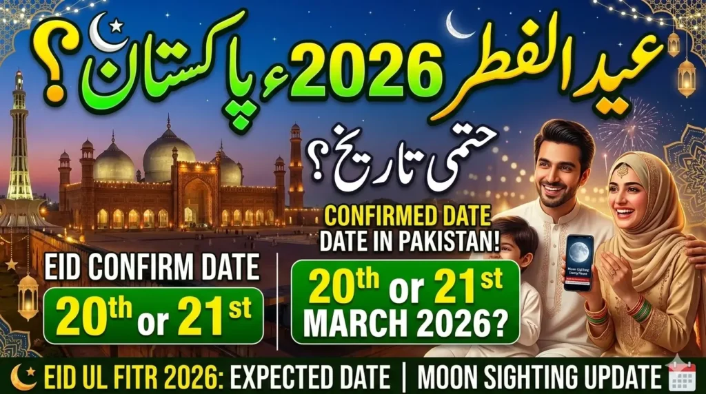 Eid ul Fitr Date in Pakistan 2026