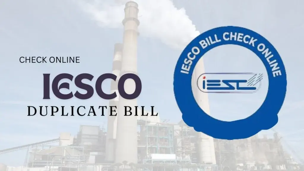 IESCO Online Bill Check 2026