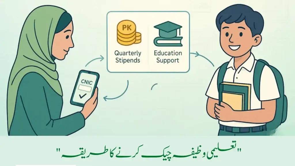 Benazir Taleemi Wazaif Check Online by CNIC