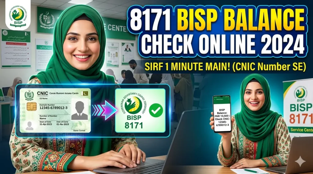 8171 BISP Check Balance Online by CNIC